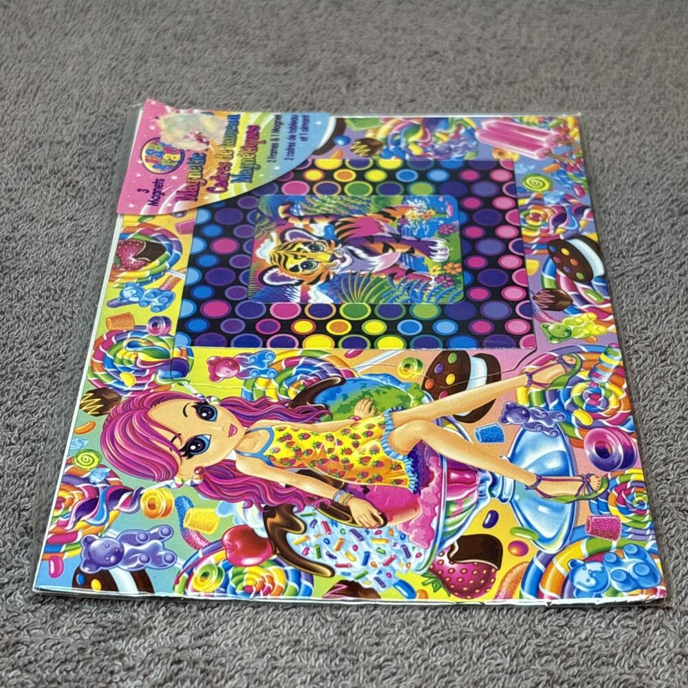 Lisa Frank Magnetic Frames 2 Frames 1 Magnet Candy Tiger - Picture 5 of 6
